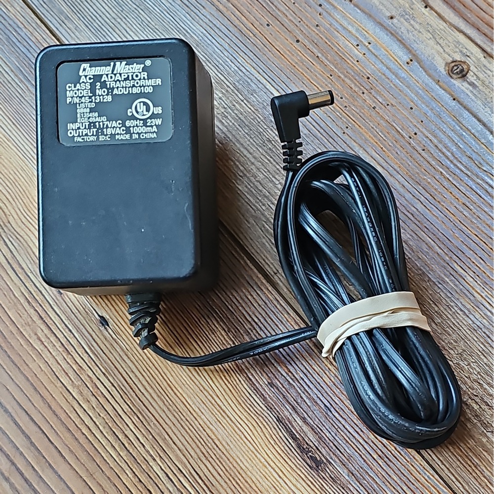 AC Adaptor for Channel Master ADU180100 P/N 45-13128 Class 2 Power Supply 18VAC